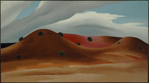 Georgia O'Keeffe painted ‘Grey Hills Painted Red, New Mexico’ in 1930.